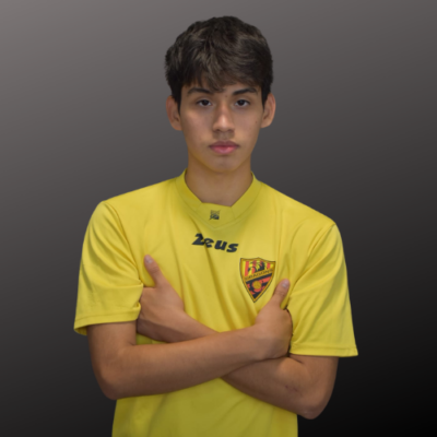 Imágenes del jugador del Barcelona dragons cadete Cristian