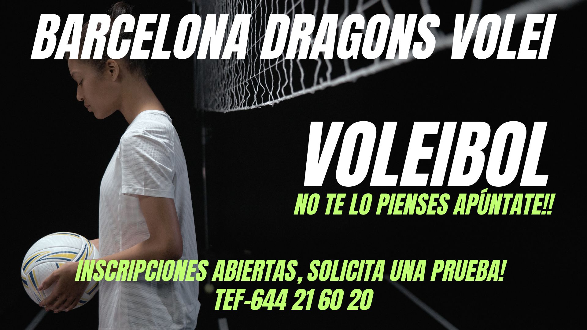 Barcelona dragons voleibol Inscripciones abiertas de voleibol En Barcelona dragons